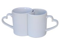 MKB 27 Две чашки вместе, белого цвета для термосублимациии